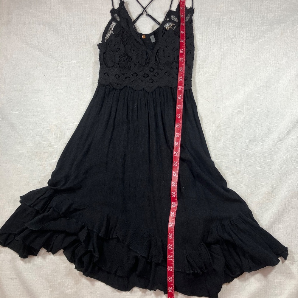 NWT Free People Adella Mini Slip Dress, Black, Size Small - Picture 14 of 14